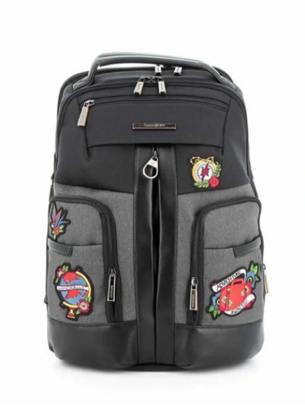 Discontinued Samsonite Travel Laptop Backpack Leather Nylon Women’s Unisex 18in