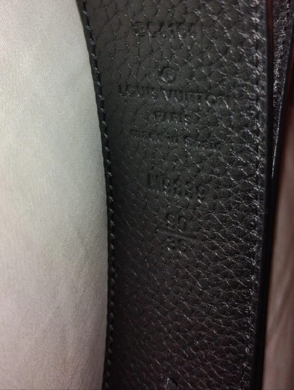 Louis Vuitton textured black