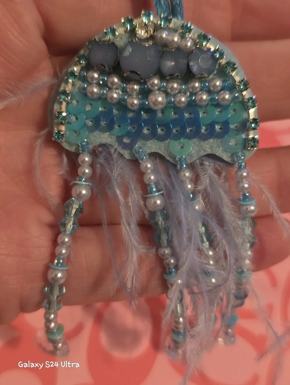 Jellyfish Bag Charm/ Keychain NEW