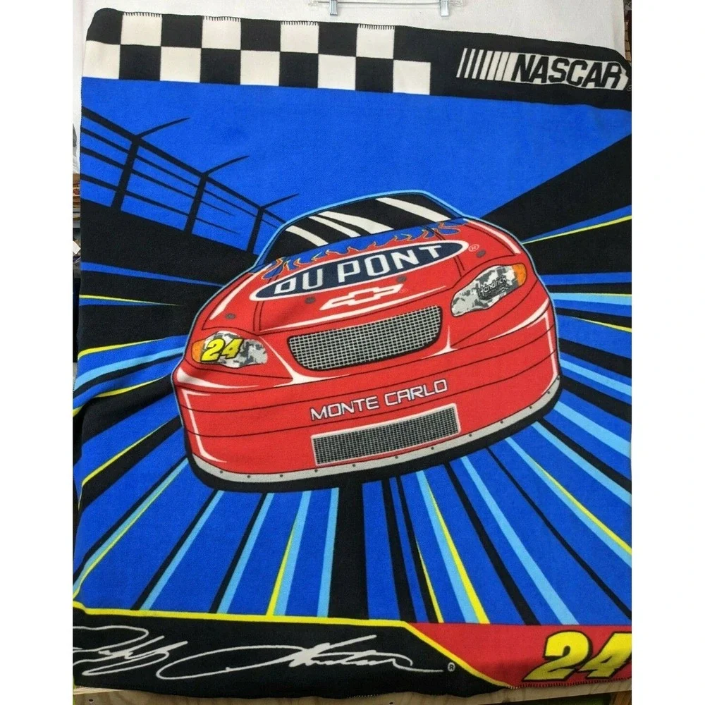 Nascar Jeff Gordon Fleece‎ Blanket About 51 x59 Inch #24
