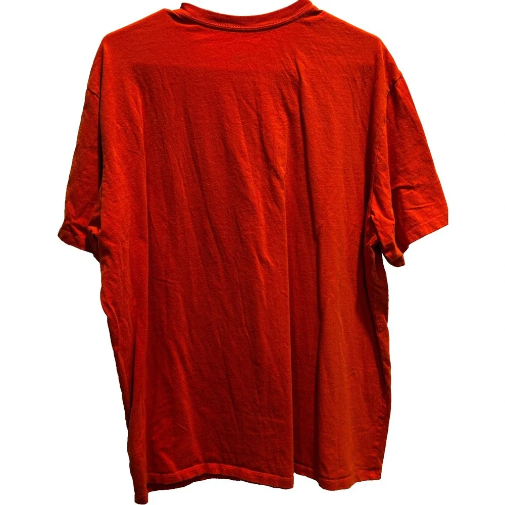 The North Face XXL‎ Cotton T-Shirt Orange with White Graphics Tee