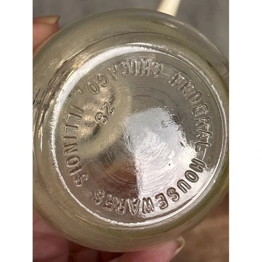 Federal Housewares clear vintage