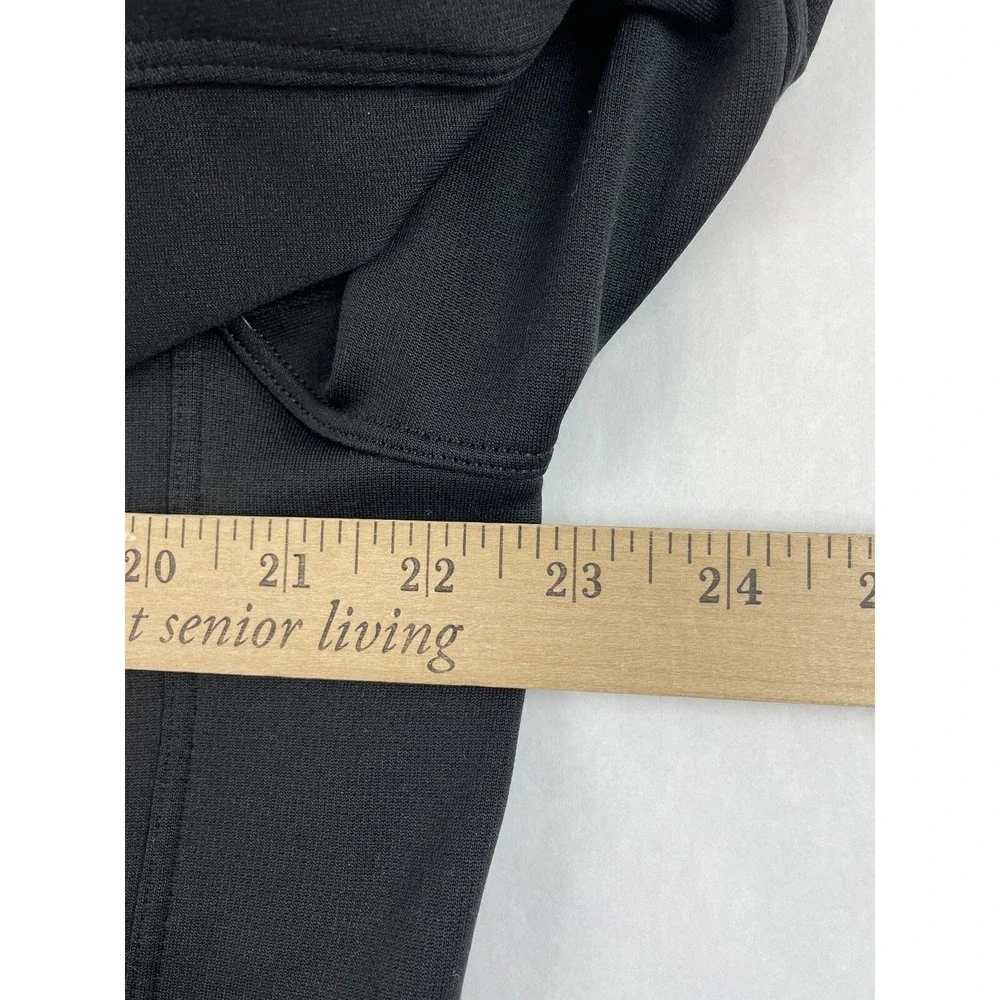 The North Face Sweater Mens Large Black 1/4 Zip Pullover Zip Pocket Hiking