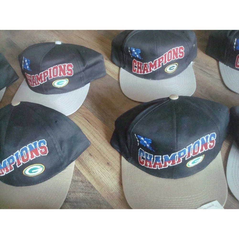 10 GREEN BAY PACKERS D-P-E  1996 SNAPBACK 90S WHOLESALE LOT HATS VINTAGE HAT CAP