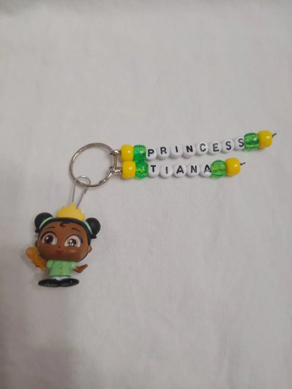 Disney Doorable Young Princess Tiana  Handmade Keychain