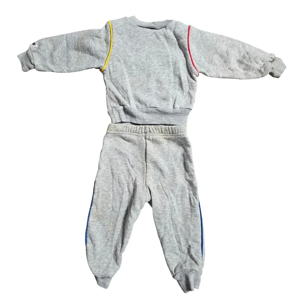 Vintage Joggles Circus Clown Juggling Dog Seal Sweatsuit Set Baby 12 Mos Kidcore
