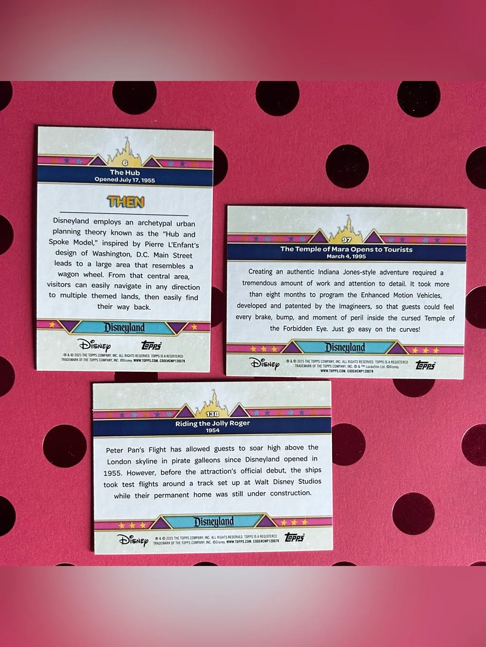 Topps three disneyland
