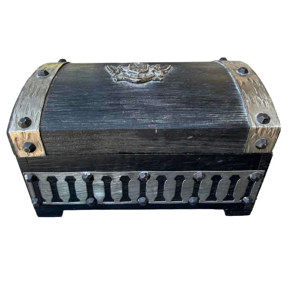 Vintage Gothic Jewelry Box Medieval Castle‎ Trinket Treasure Chest Made in Japan