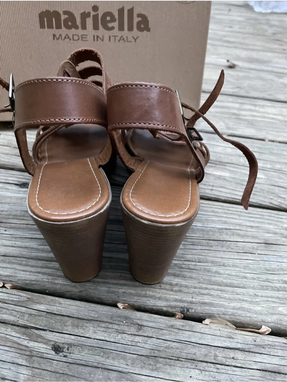 MARELLA strappy leather