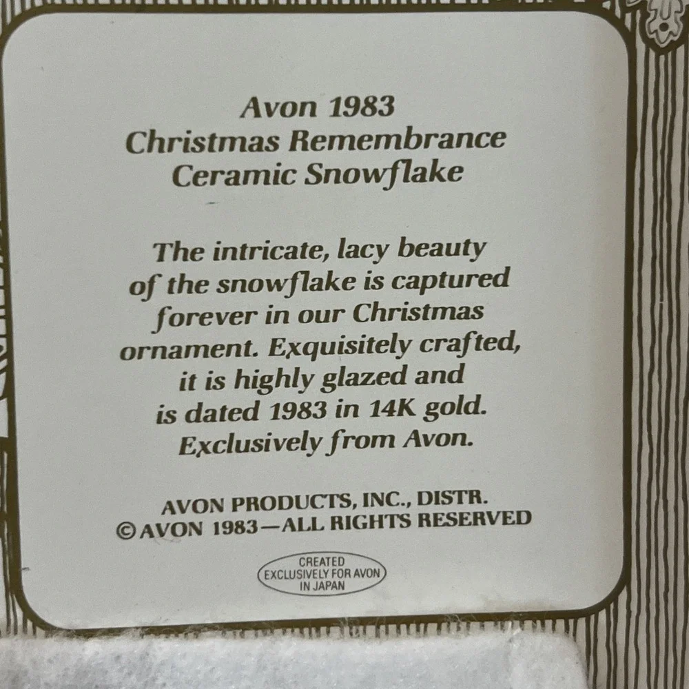 Avon vintage christmas