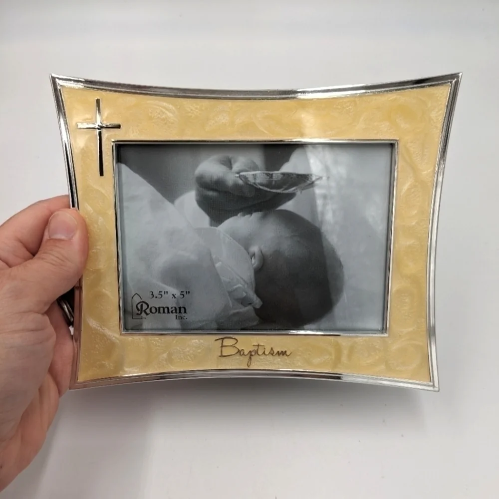 Roman Baptism Church Picture Frame 3.5in x 5in