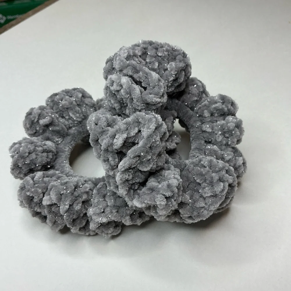 Hand Crafted crochet scrunchie
