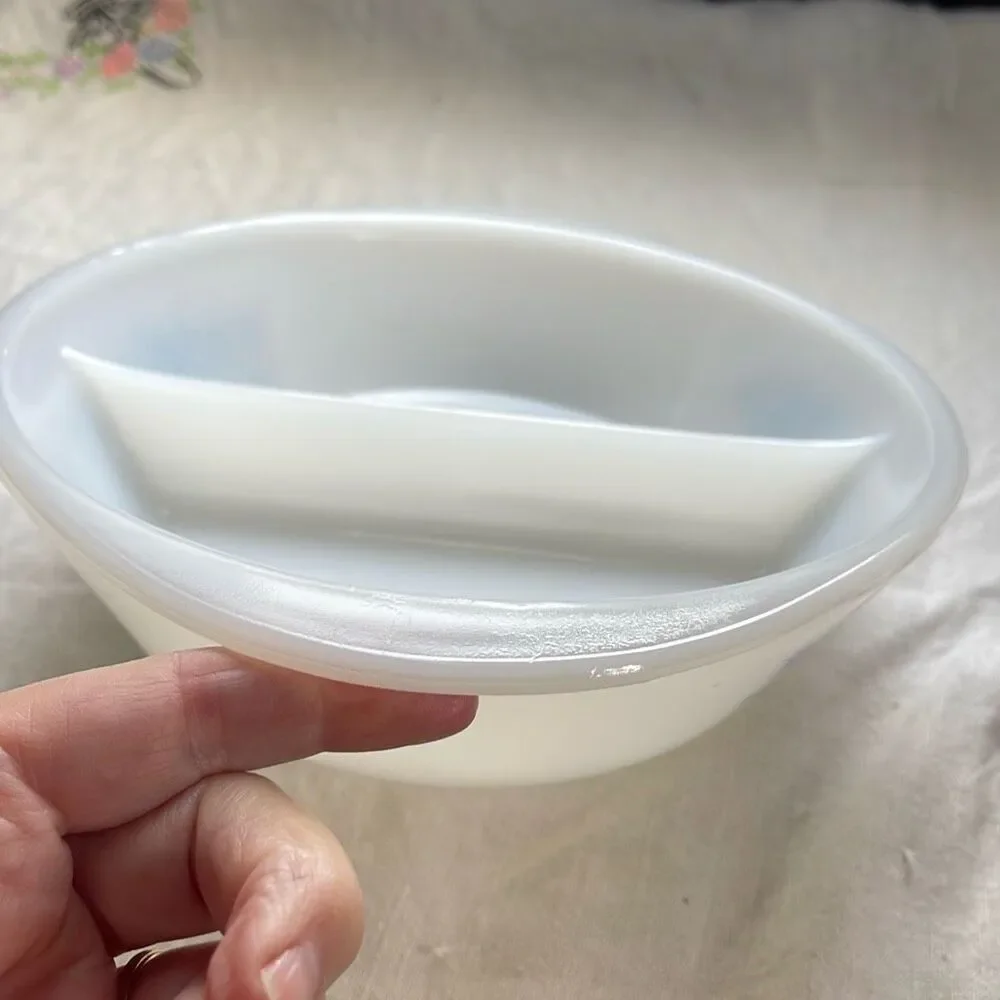 Glasbake vintage divided