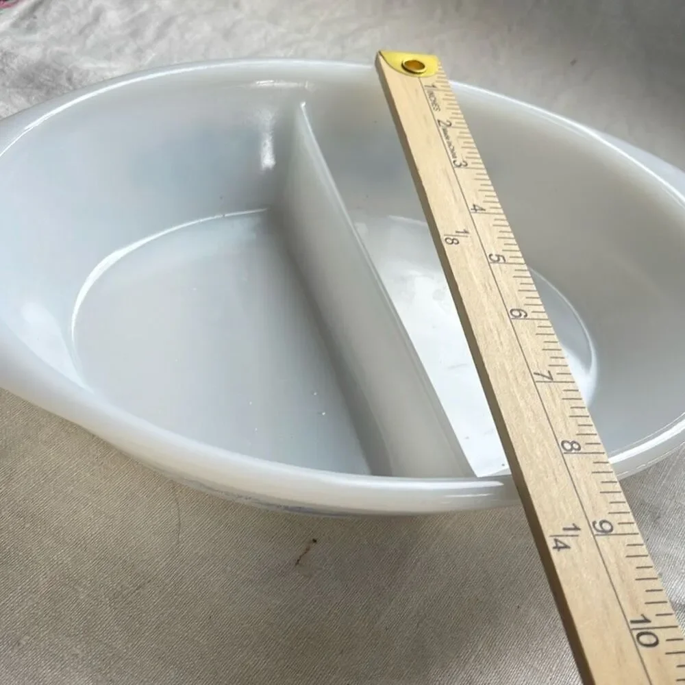 Glasbake vintage divided