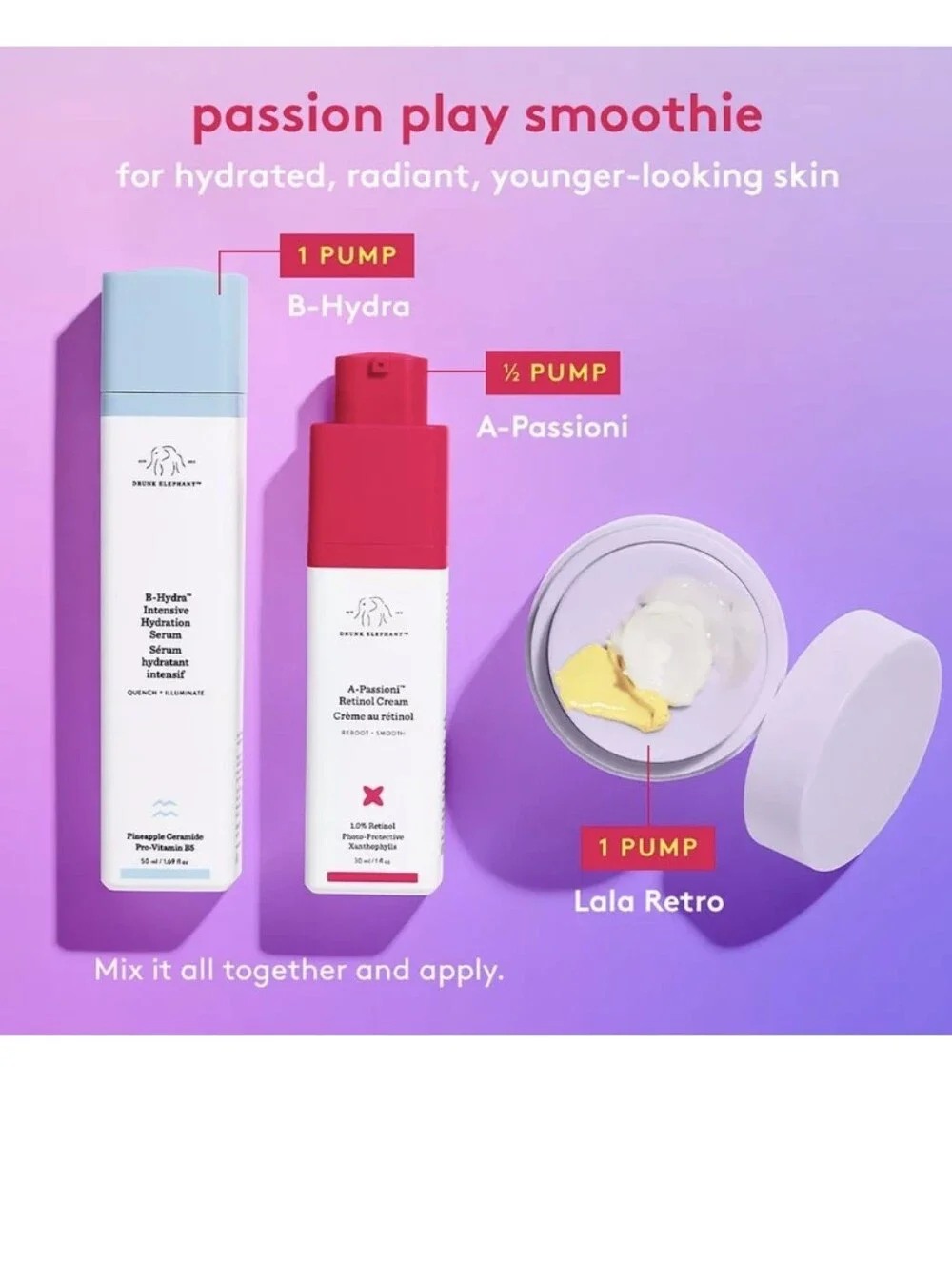 Drunk Elephant Lala Retro Whipped Cream Triple Ceramide Blend, 15ml, NIB