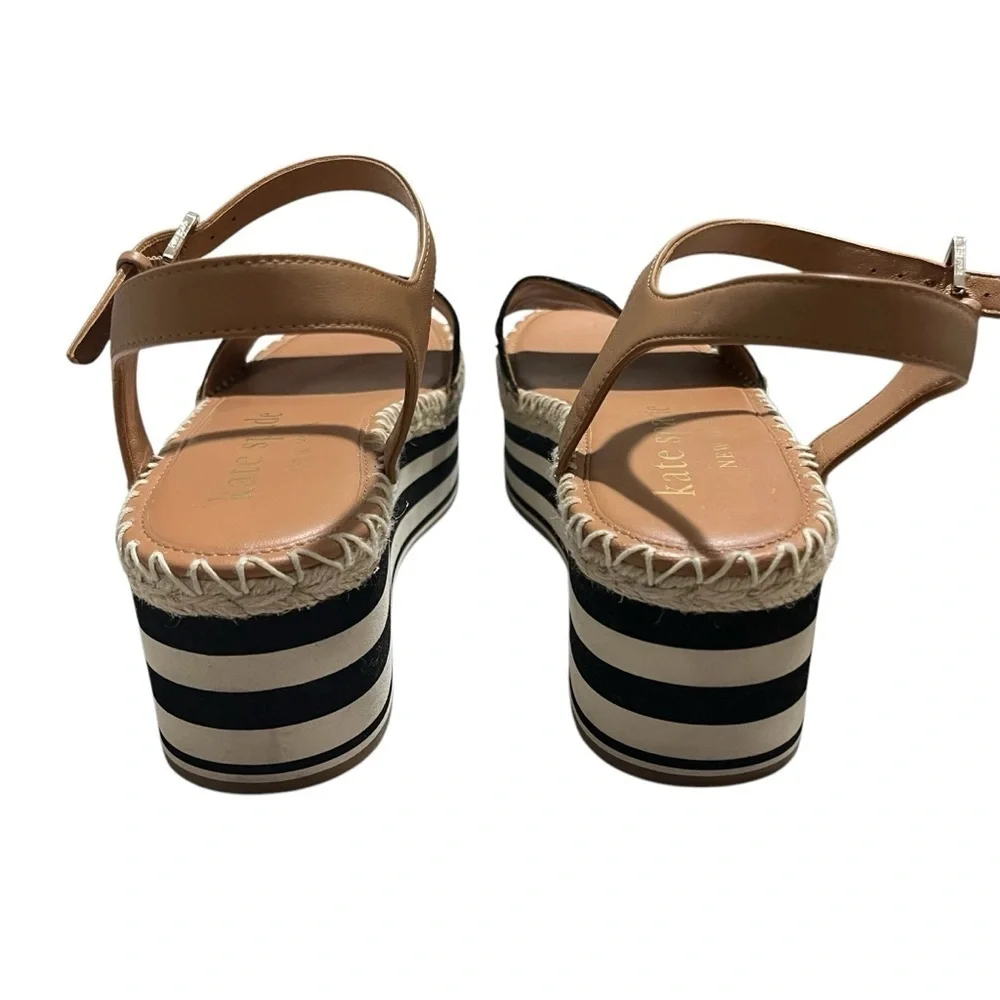 Kate Spade Picnic Platform Sandal Size 9 Ankle Strap Leather