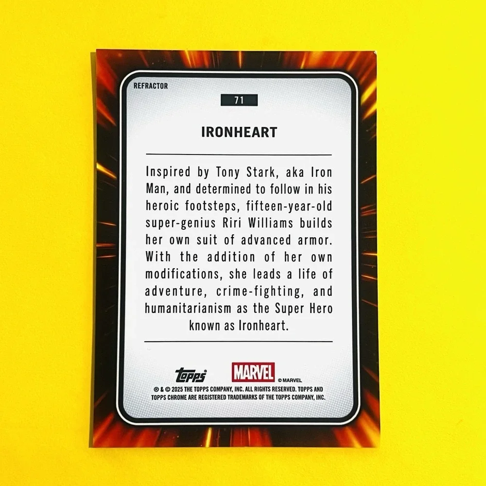 2025‎ Topps Chrome Marvel Ironheart #71 Refractor