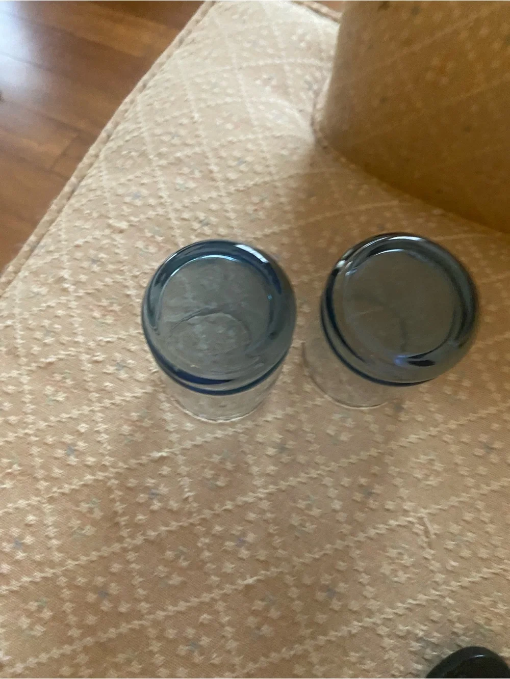 Libbey Blue Tinted Double Old Fashioned Glasses