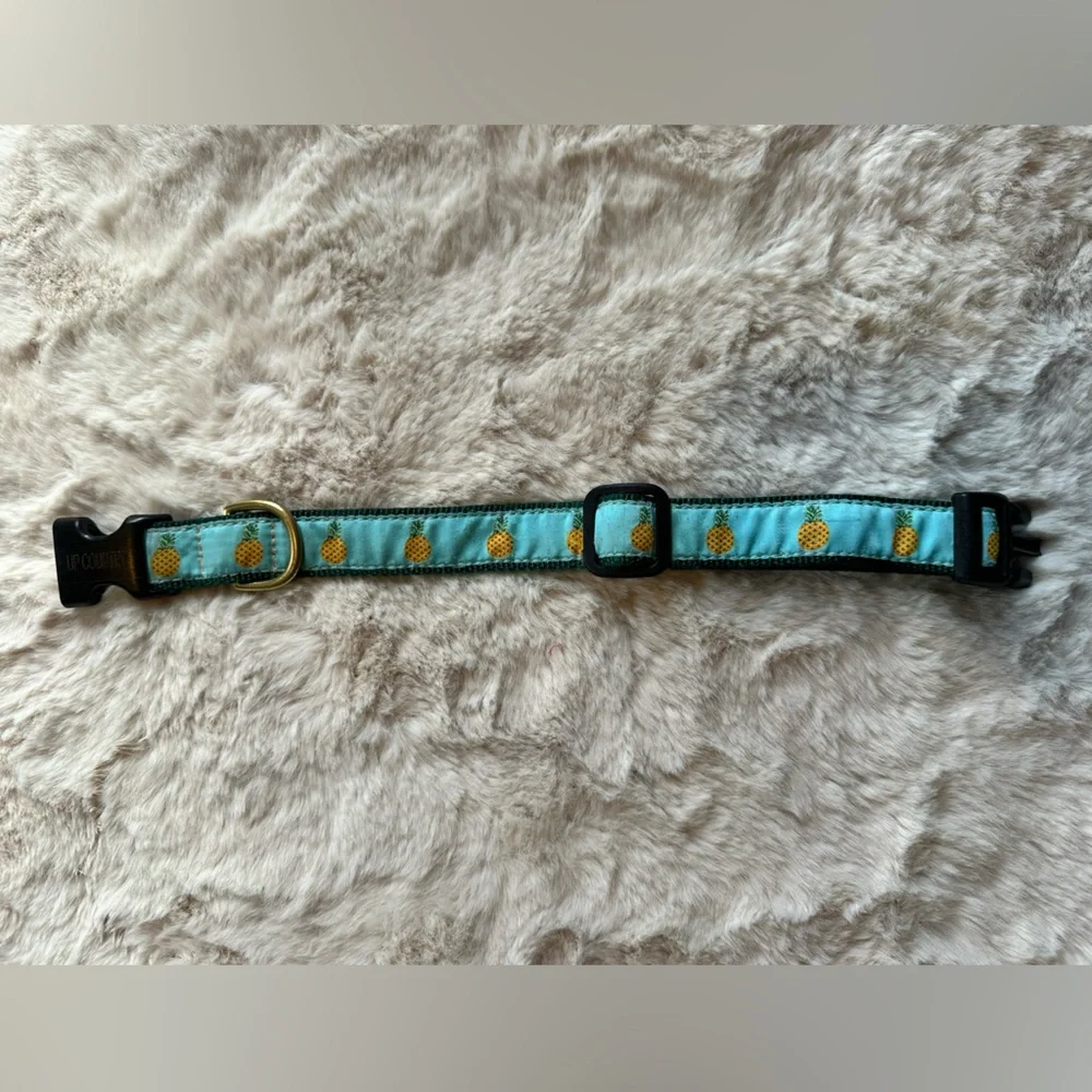 Up Country Pineapple Dog Collar - Size Medium