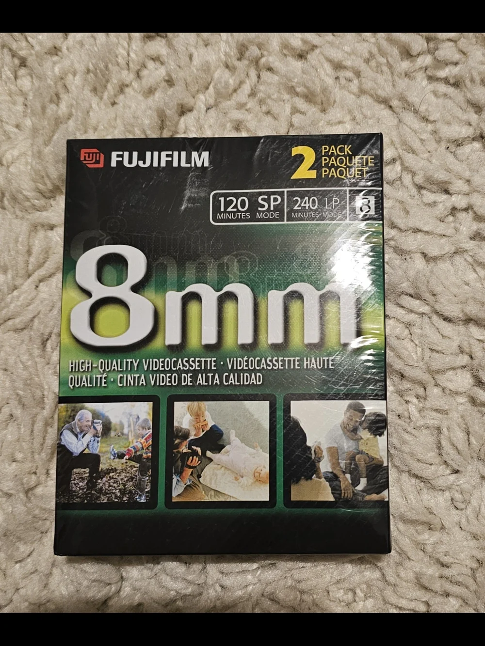 Fujifilm White and Green Packaging 2-Pack 8mm Cassette