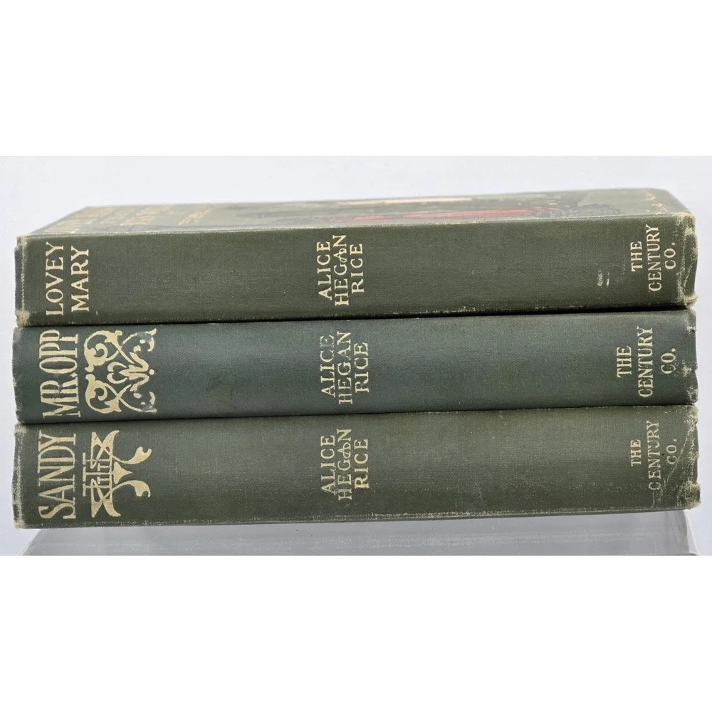 3 Lot‎ Vtg Alice Hegan Rice Books - Lovey Mary, Sandy, Mr. Opp
