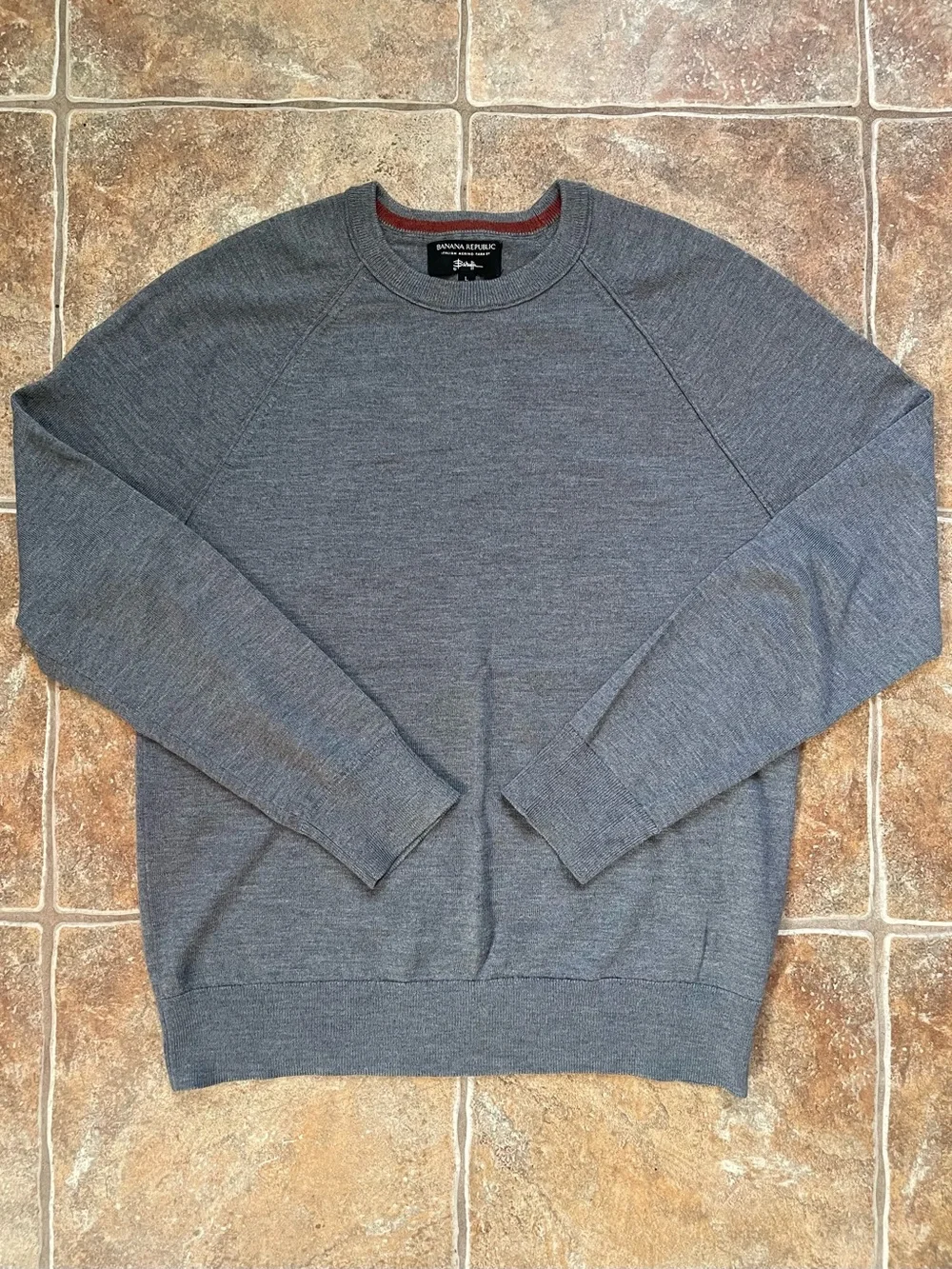 Banana Republic Men’s Zegna Baruffa Merino Wool Crewneck Sweater