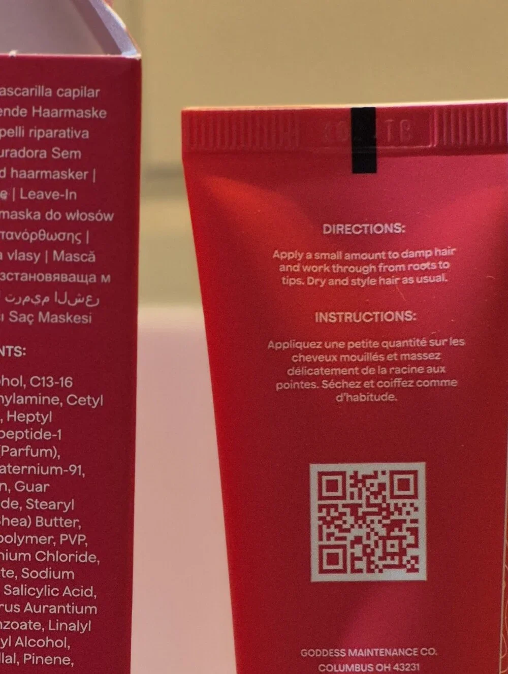 Goddess BioTech Blowout Leave-In Restorative Hair Mask, 50ml, NIB