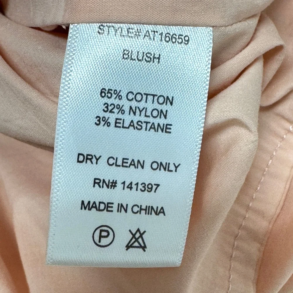 ASTR the Label Blush Sweetheart Ruched Puff Long Sleeve Blouse Size XL Pink‎