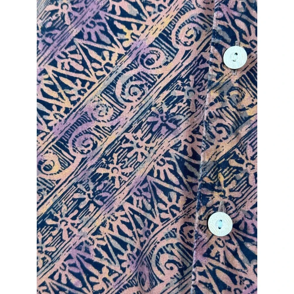 Vintage Banana‎ Republic Safari and Travel Shirt Mens XS Brown Black Resortwear