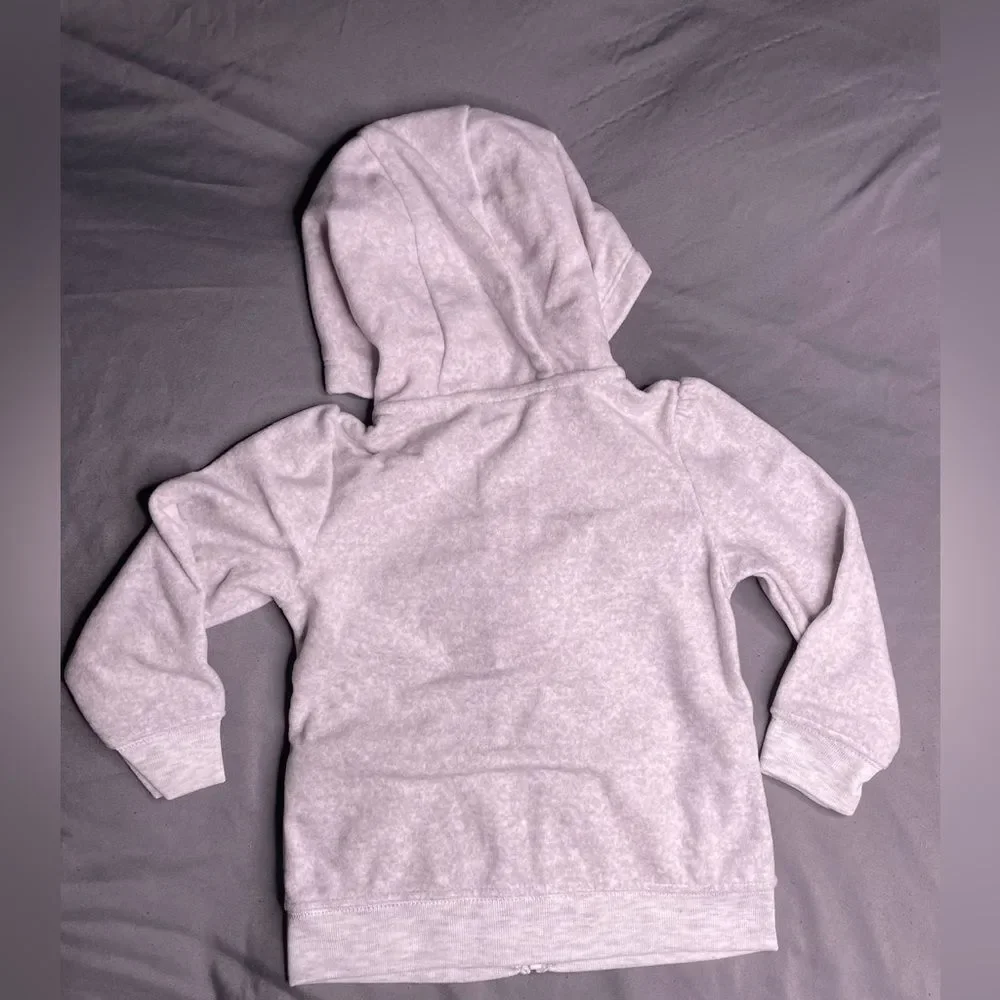 Carters ribbed zip front