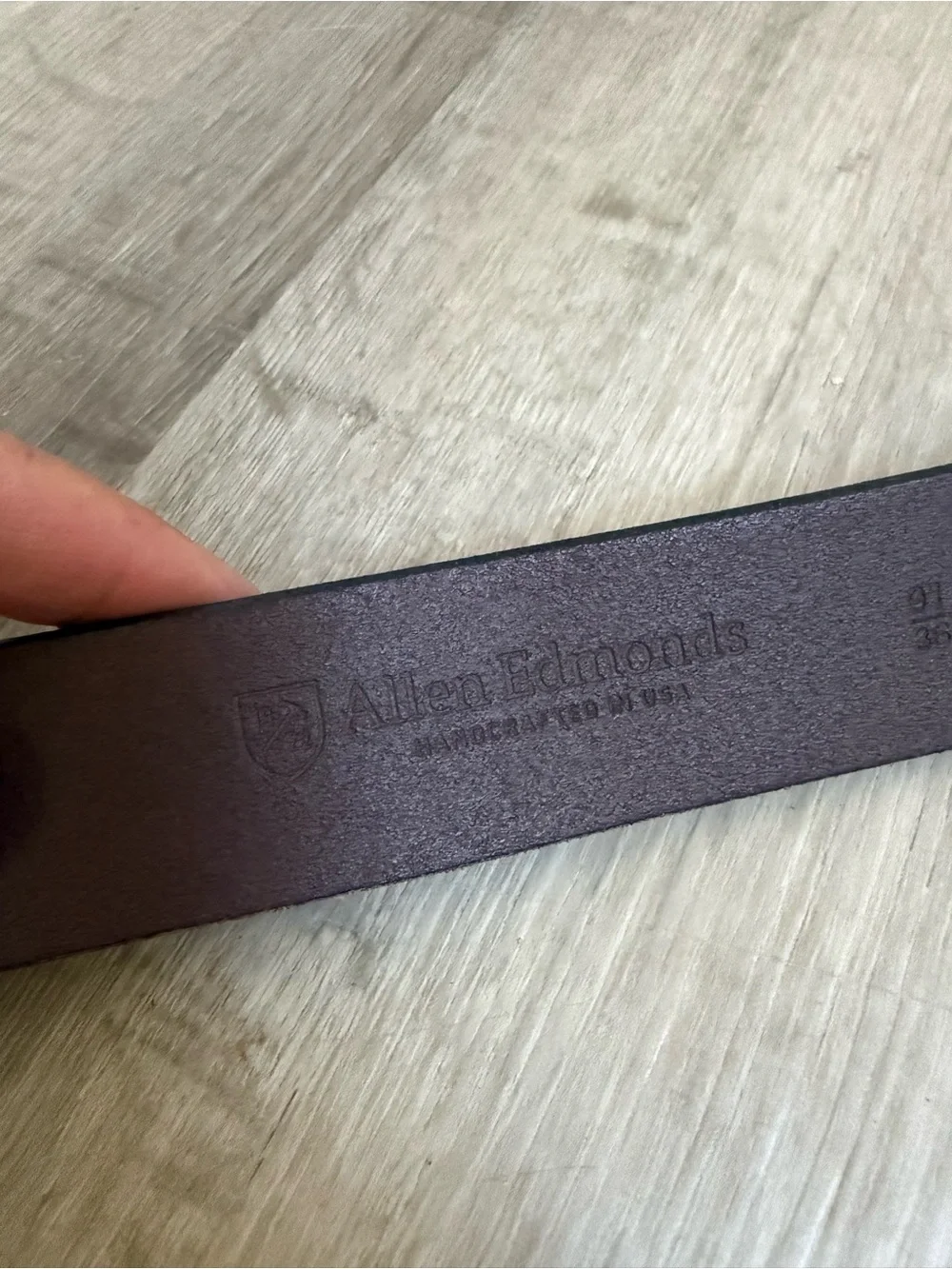 Allen Edmonds Belt Mens 36 Brown Leather Made in USA Dress Casual
