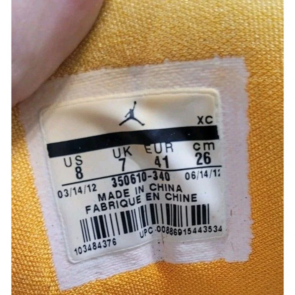 Jordan size air