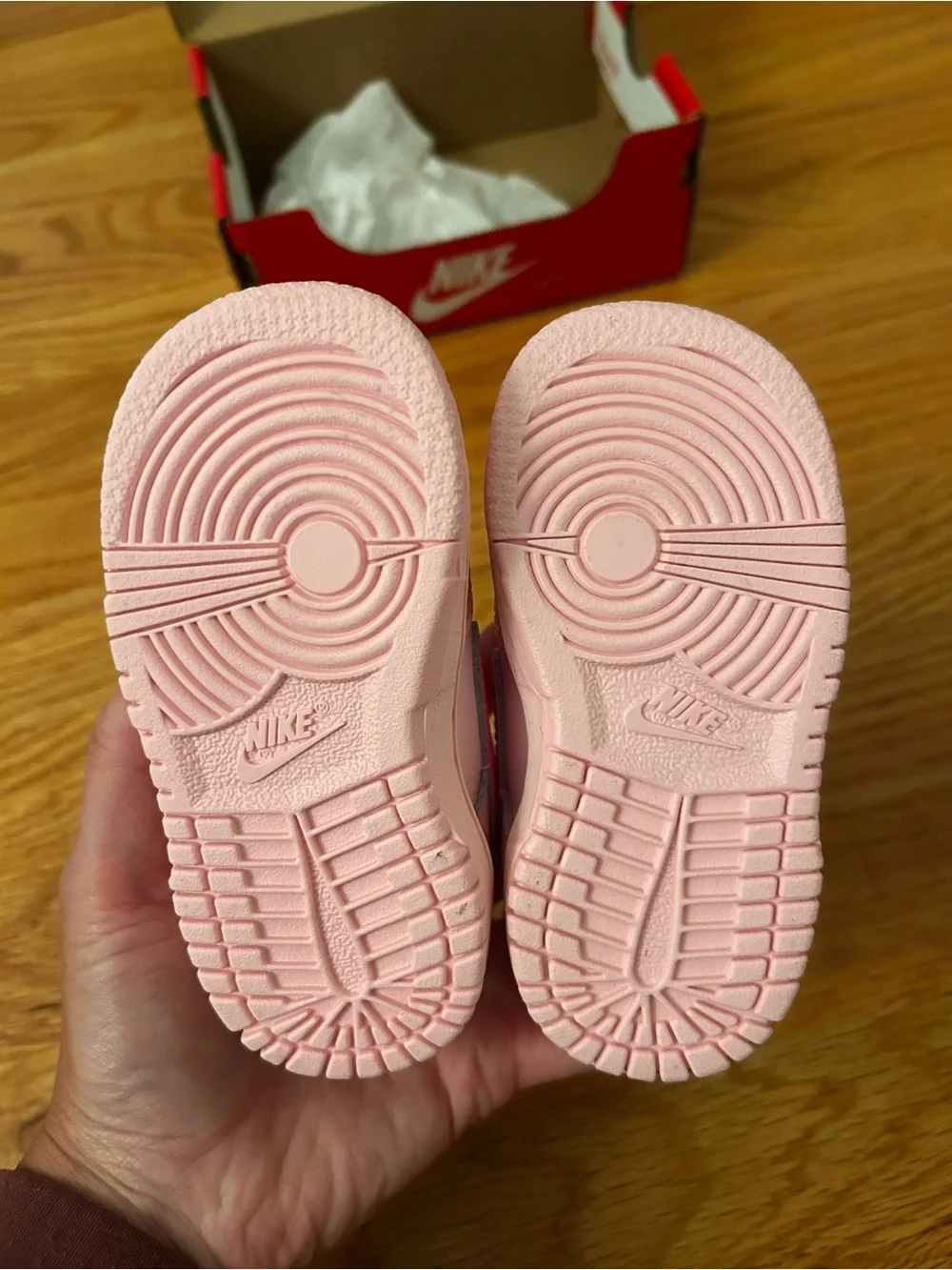 Nike pink dunk low