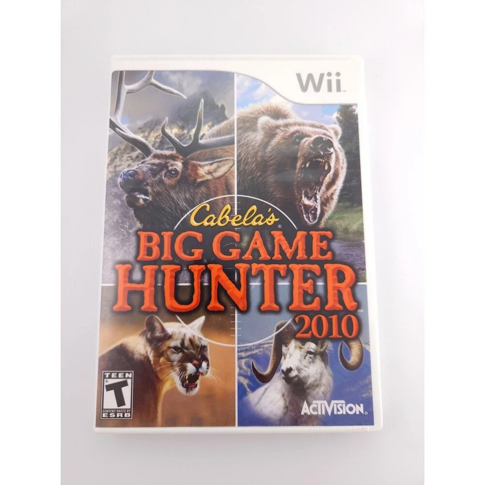 Cabelas Big Game Hunter 2010 Nintendo Wii Game Case Tested Working