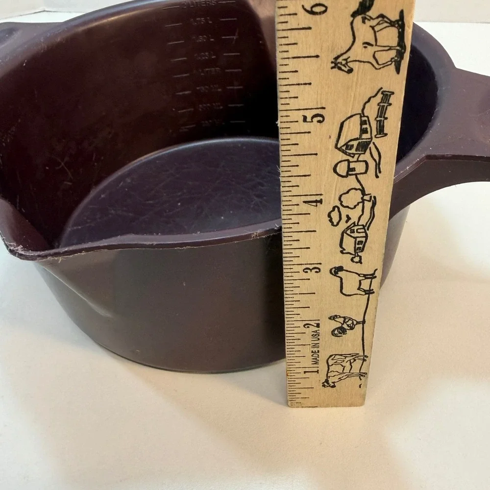 Pampered Chef Rice Cooker Plus 2 Quart Dark Purple Microwave Steamer 8 Cup READ