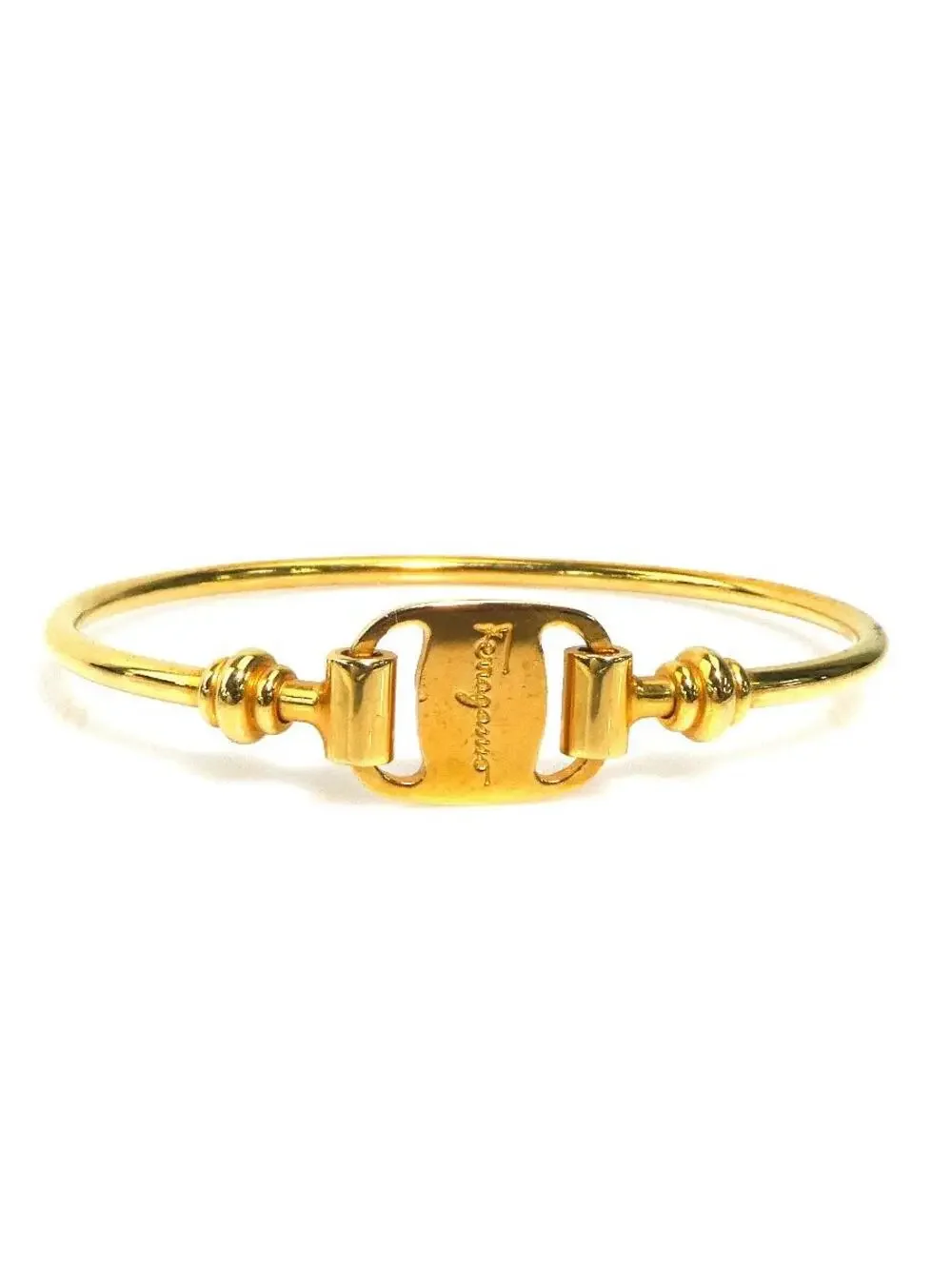 Auth Salvatore Ferragamo Vara Bangle #293935S10B