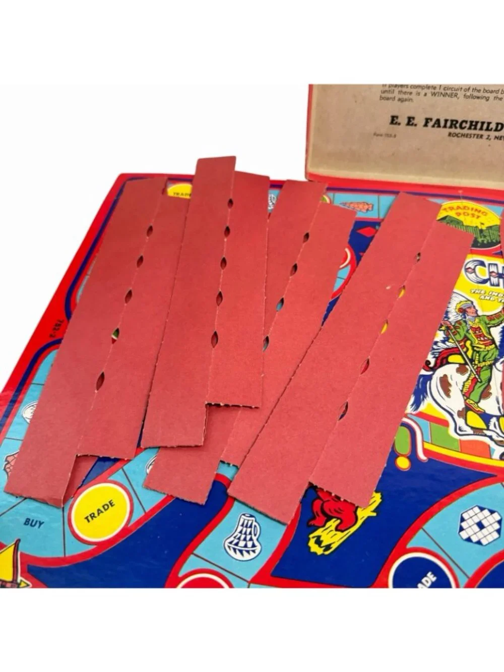 Vintage Let’s Play Big Chief Board Game Indian Sign Language- Complete!