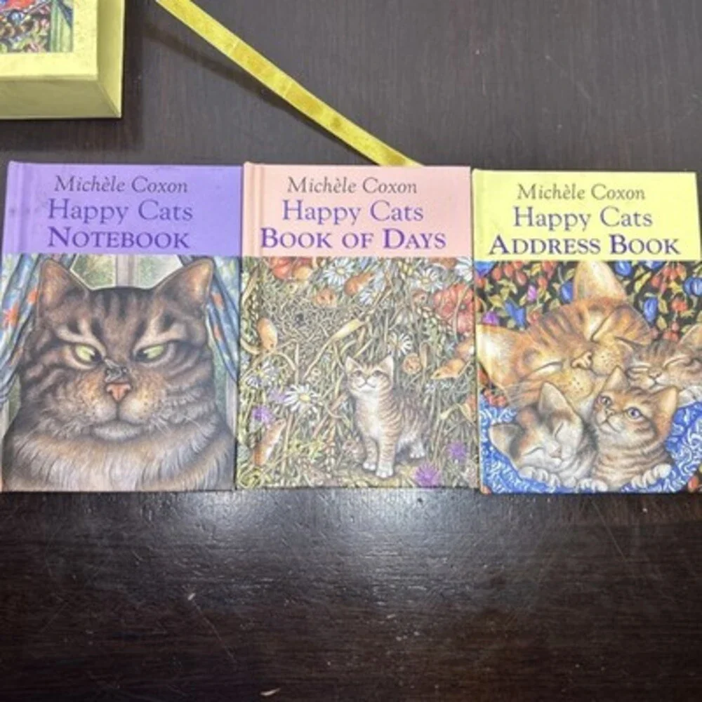 Happy Cat Books Slipcase Set Address Book of Day Notebook Michele Coxon 2001