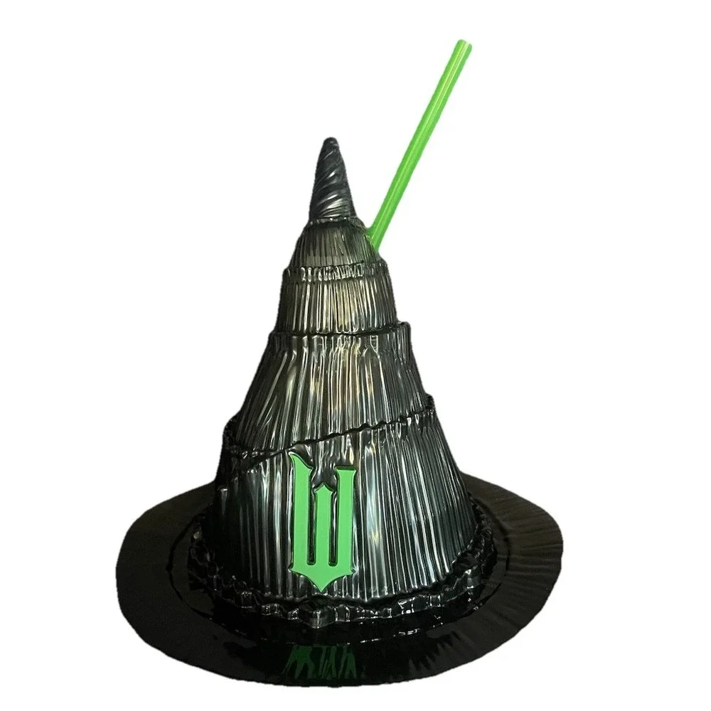 Wicked 2024 Regal Exclusive Elphaba Witch Hat‎ Sipper Cup w/Straw-USED/EXCELLENT