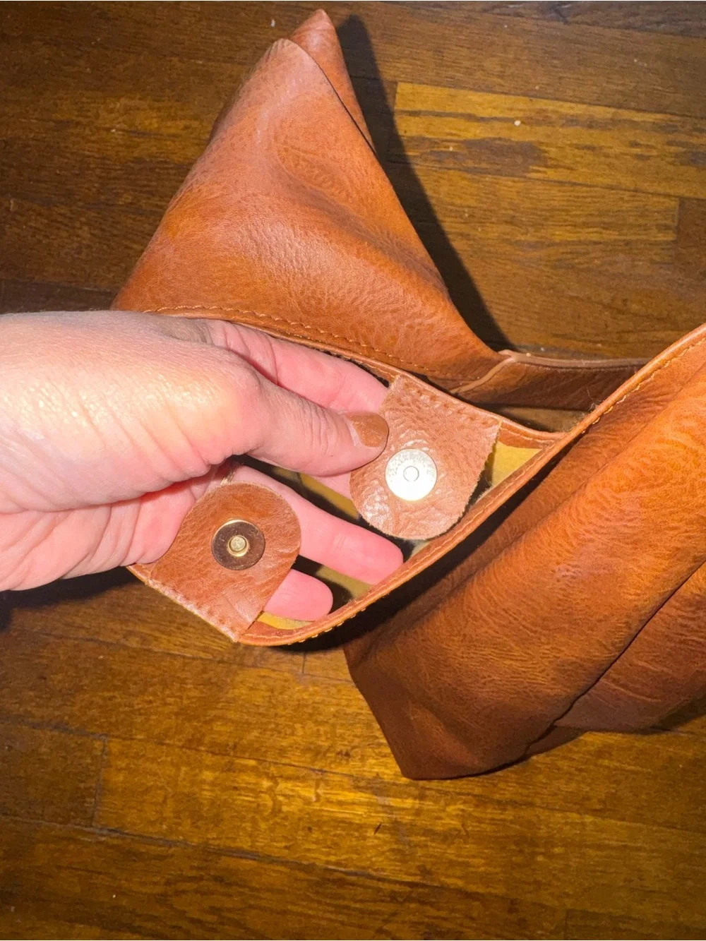 Classic Brown Leather Tote Shoulder Bag - Women's Handbag