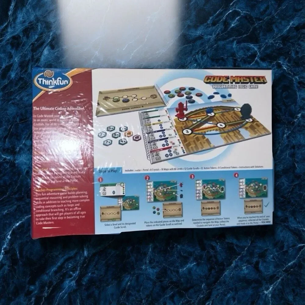 NEW Sealed Thinkfun Code Master Programming Logic Board Game Age 8+ 60 Levels