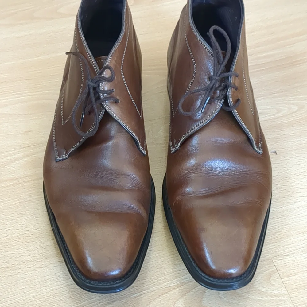 Mezlan‎ Usini Leather Chukka Boots Size 8.5 M Brown