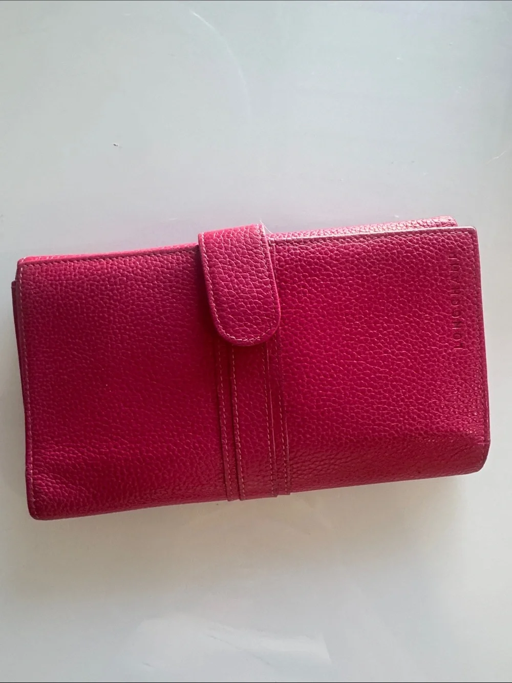 Longchamp leather clutch
