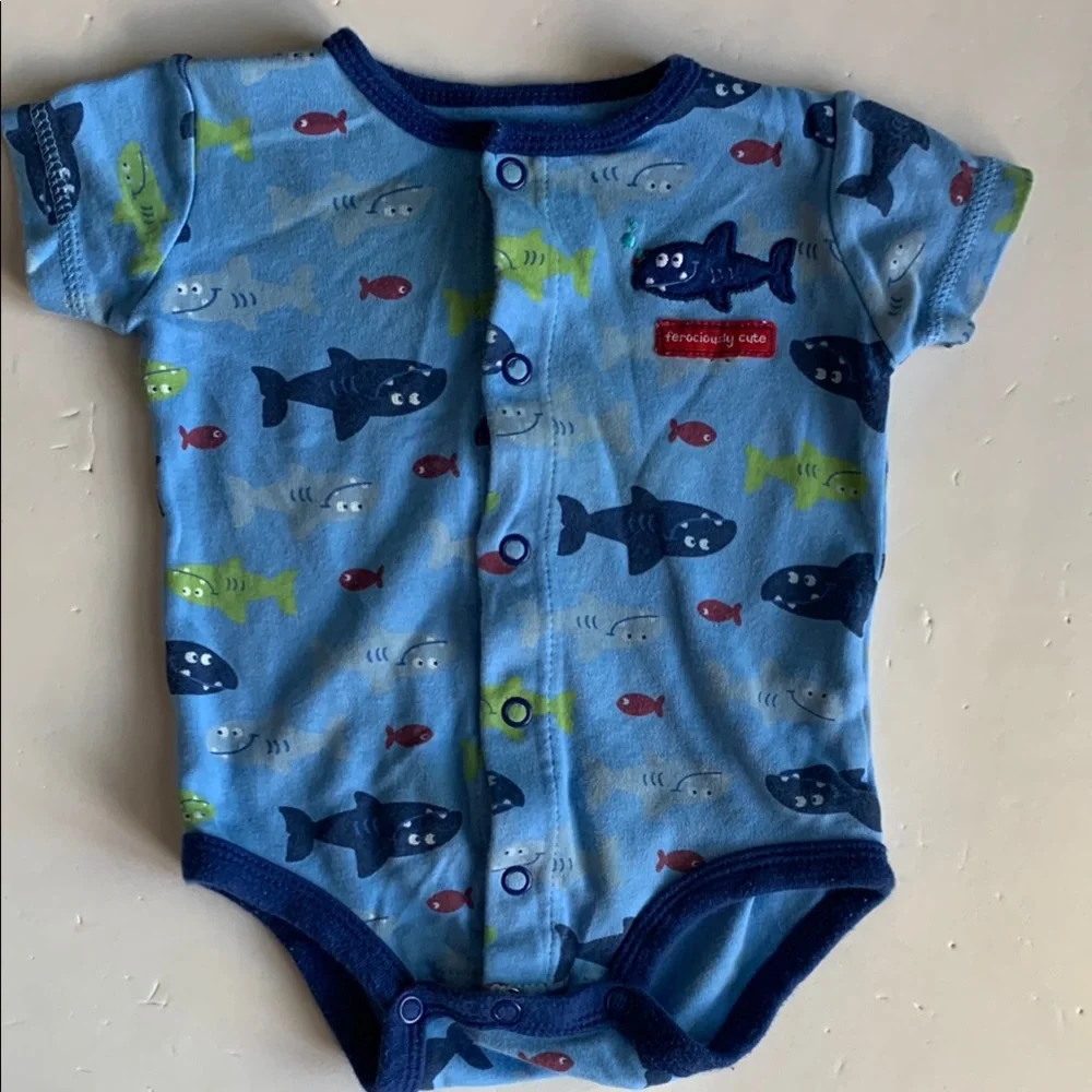 Set of 4 Carters 3M Dinosaur, Alligator, & Shark Bodysuit