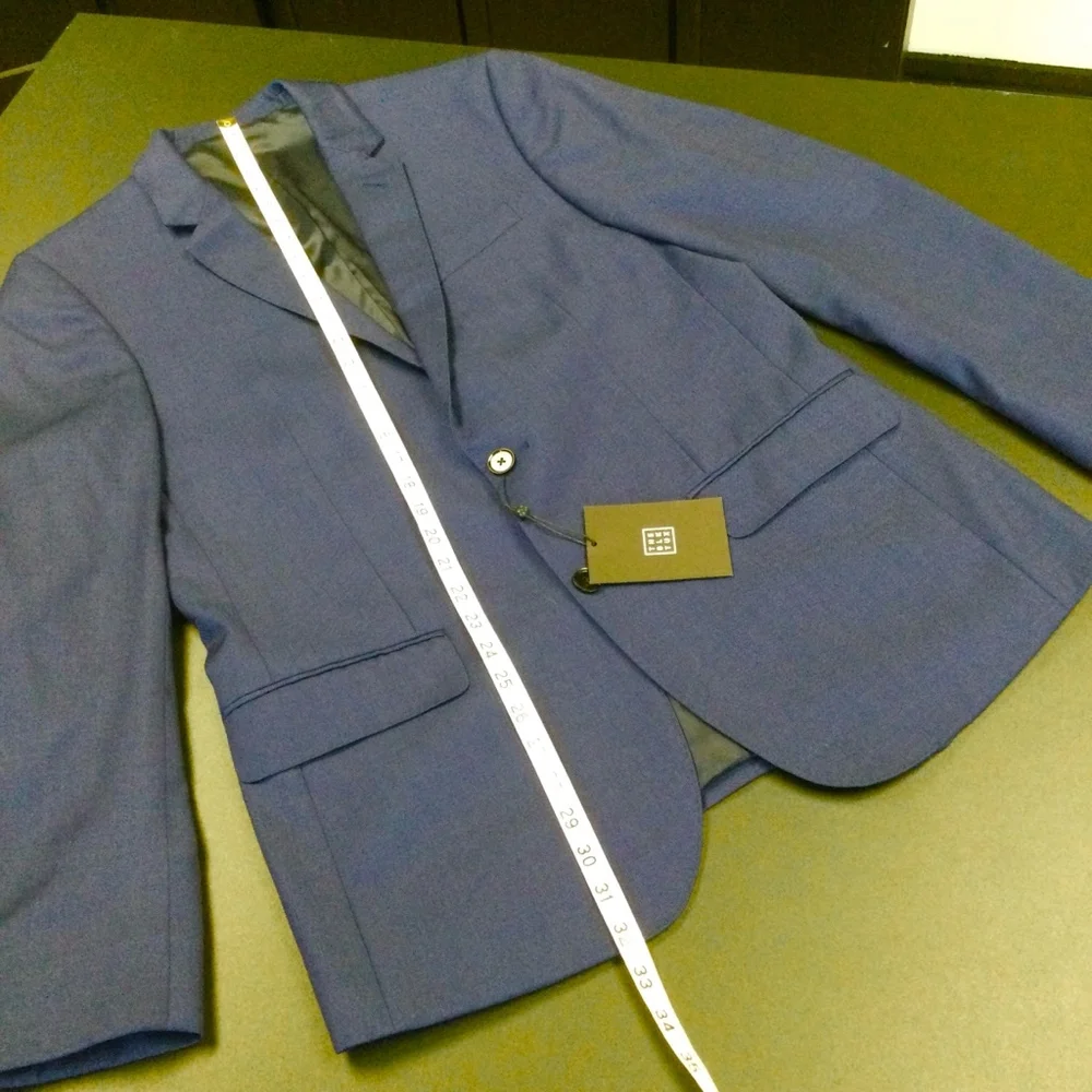 Men's The Black Tux Blazer Blue Italy tollegno‎ 1900