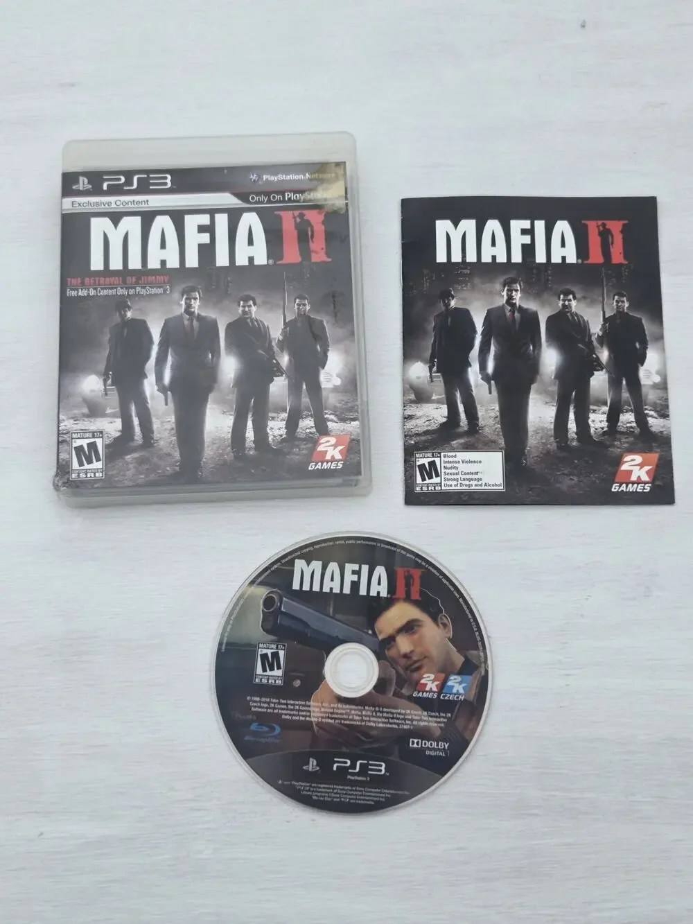 Mafia II (Greatest Hits) – PS3 Game with Manual & Case