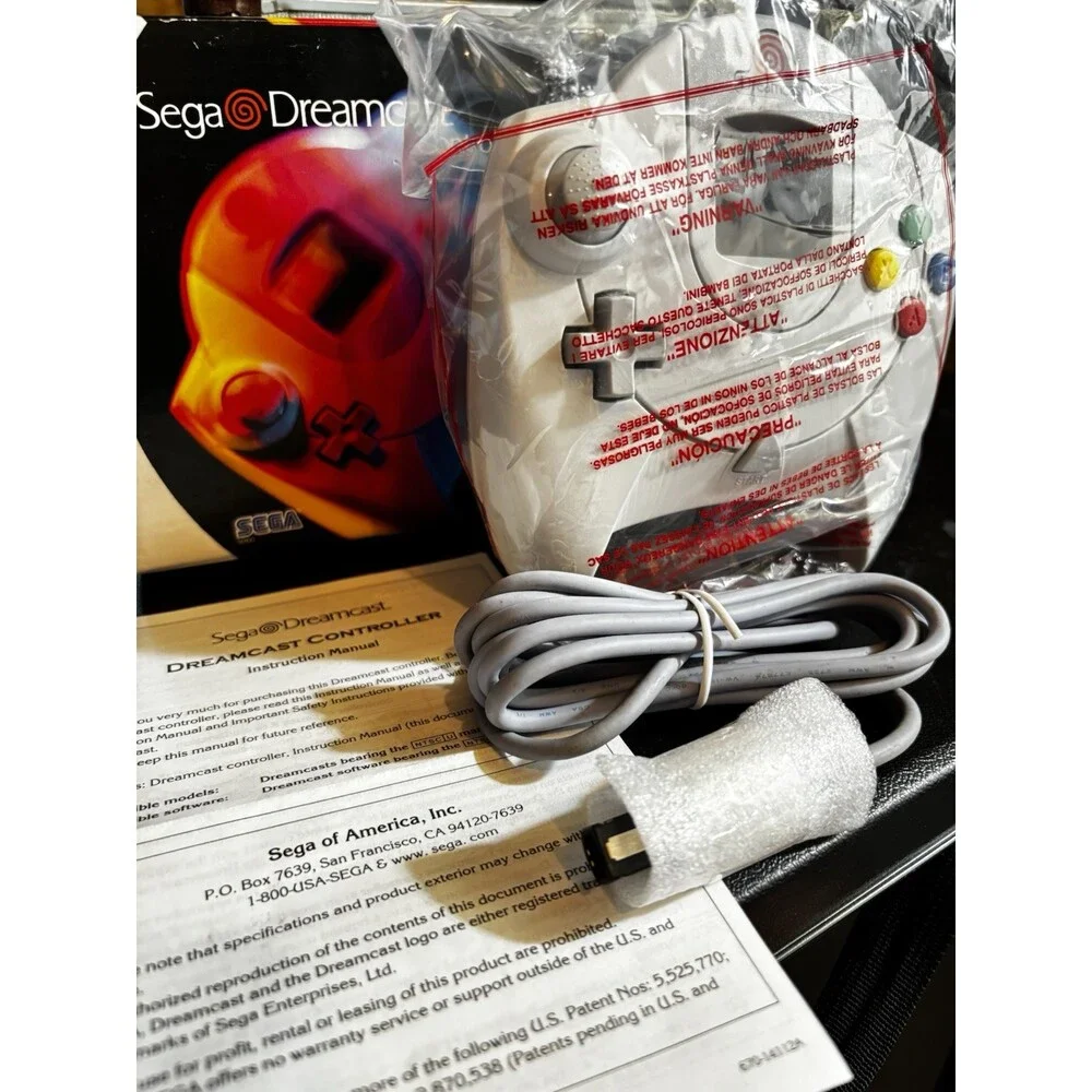 SEGA HKT-7700 Dreamcast Controller - Gray- In box with manual