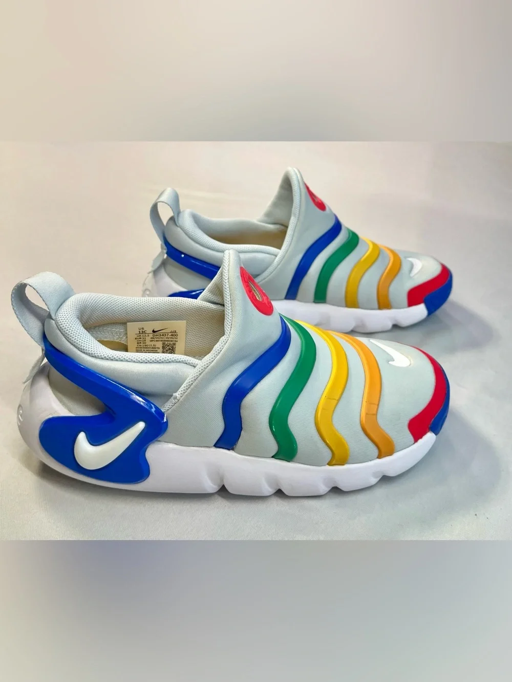 Nike Kids' Dynamo Go Flyease Shoes Sneakers Aura Multi Slip-On - 13