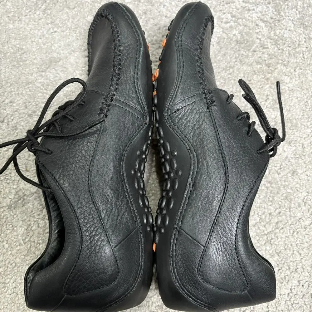 Wolverine Mens Lace Up Black Leather Work Shoe Sneaker Size 8M W07-252