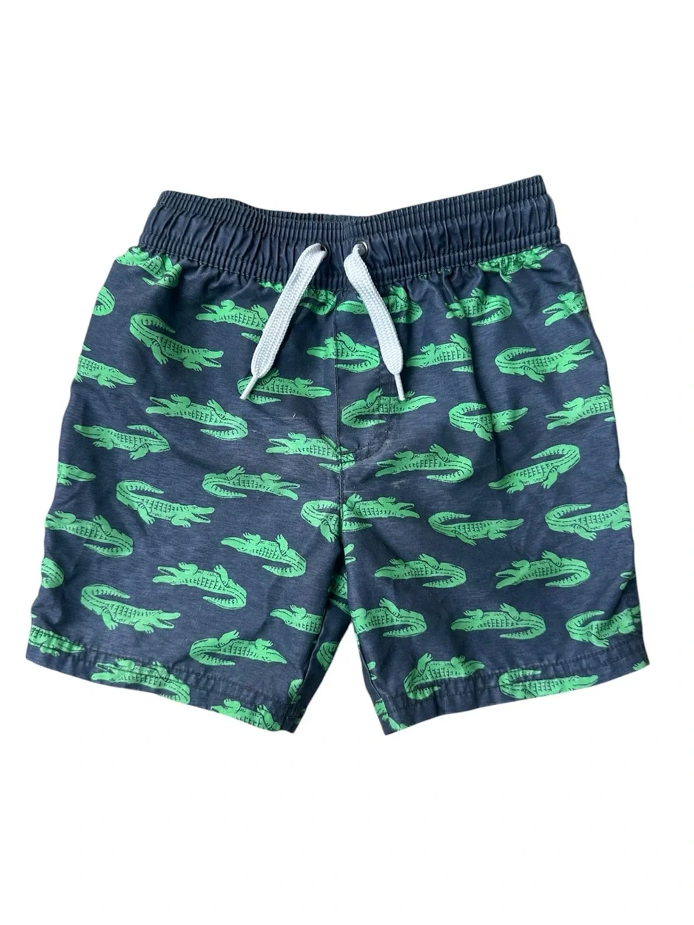 Simple Joy's by Carter's 3T Boys blue green alligator reptile swim trunks